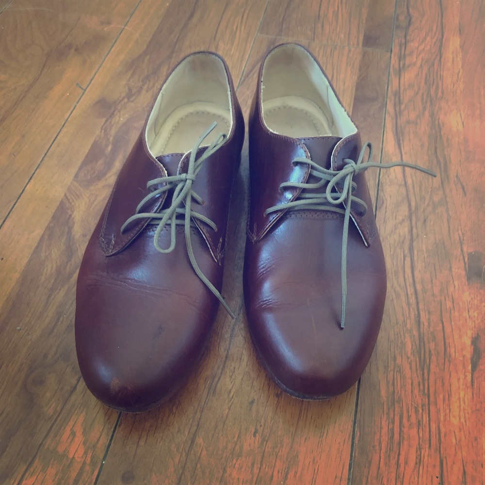 Nisolo James Oxfords - burgundy leather